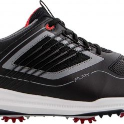 FootJoy Men's Fury Golf Shoes For Men Black/red