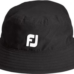 FootJoy Men's DryJoys Tour Bucket Golf Hat For Men Black