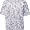 FootJoy Men's Mini Floral Golf Polo For Men White/watermelon -FootJoy Golf Store unnamed file 158