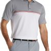 FootJoy Men's Color Block Golf Polo For Men Grey/white 2 FootJoy Men's Color Block Golf Polo For Men Grey/white -FootJoy Golf Store unnamed file 160