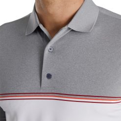 FootJoy Men's Color Block Golf Polo For Men Grey/white -FootJoy Golf Store unnamed file 162