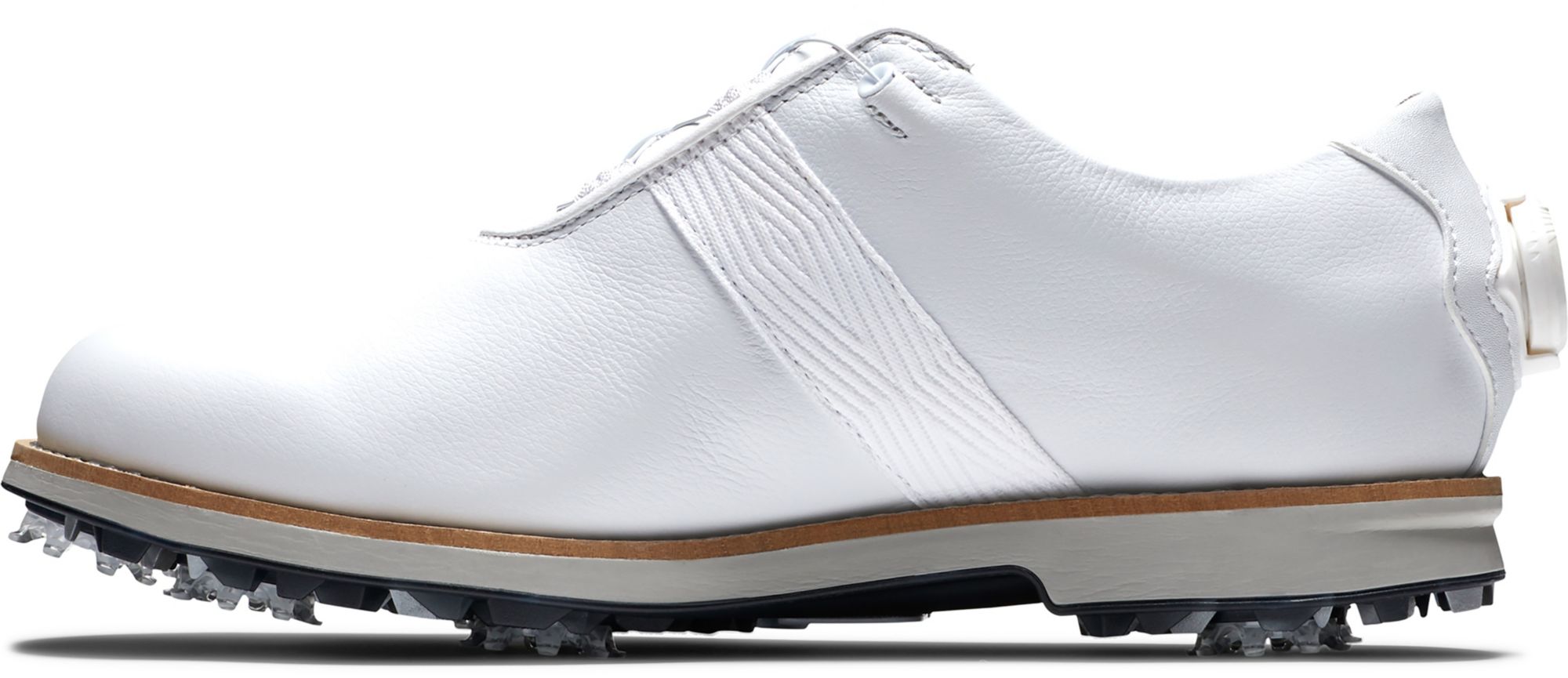 FootJoy Women's DryJoys Premiere Cleated Golf Shoes For Women White 5 FootJoy Women's DryJoys Premiere Cleated Golf Shoes For Women White - Image 3