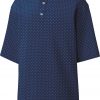FootJoy Men's Lisle Diamond Print Golf Polo For Men White/navy -FootJoy Golf Store unnamed file 237