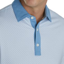 FootJoy Men's Lisle Foulard Print Golf Polo For Men Storm Blue/white -FootJoy Golf Store unnamed file 250
