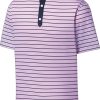 FootJoy Men's Acented Stripe Lisle Golf Polo For Men Lavender/white 2 FootJoy Men's Acented Stripe Lisle Golf Polo For Men Lavender/white -FootJoy Golf Store unnamed file 251