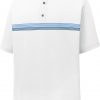 FootJoy Men's Lisle Chestband Short Sleeve Golf Polo For Men White/lagoon/navy -FootJoy Golf Store unnamed file 261