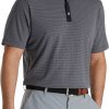 FootJoy Men's Jacquard Dot Lisle Golf Polo For Men Black/white 2 FootJoy Men's Jacquard Dot Lisle Golf Polo For Men Black/white -FootJoy Golf Store unnamed file 263