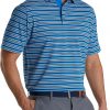 FootJoy Men's Stretch Stripe Pique Golf Polo For Men Blue/black -FootJoy Golf Store unnamed file 266