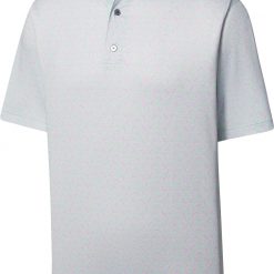 FootJoy Men's Shadow Palm Print Lisle Golf Polo For Men Sage/lavender