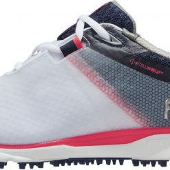 FootJoy Women's 2022 Pro/SL Sport Golf Shoes For Women White/blue/pink