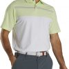Footjoy Men's Lisle Engineered Pinstripe Self Collar Polo For Men White/lime 1 Footjoy Men's Lisle Engineered Pinstripe Self Collar Polo For Men White/lime -FootJoy Golf Store unnamed file 289