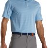 FootJoy Men's Lisle Classic Pencil Stripe Golf Polo For Men Blue/white -FootJoy Golf Store unnamed file 314
