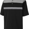 FootJoy Men's Heather Colorblock Lisle Golf Polo For Men Charcoal/black/white -FootJoy Golf Store unnamed file 319