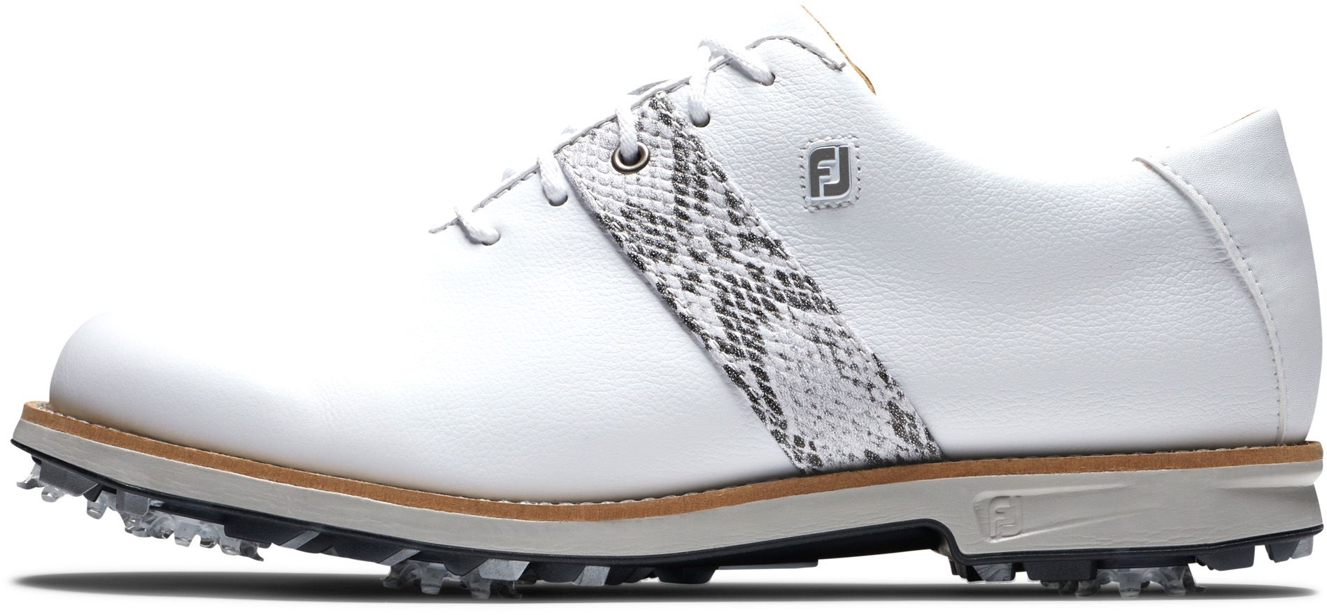 FootJoy Women's DryJoys Premiere Series 21 Golf Shoes For Women White/snake 7 FootJoy Women's DryJoys Premiere Series 21 Golf Shoes For Women White/snake - Image 5