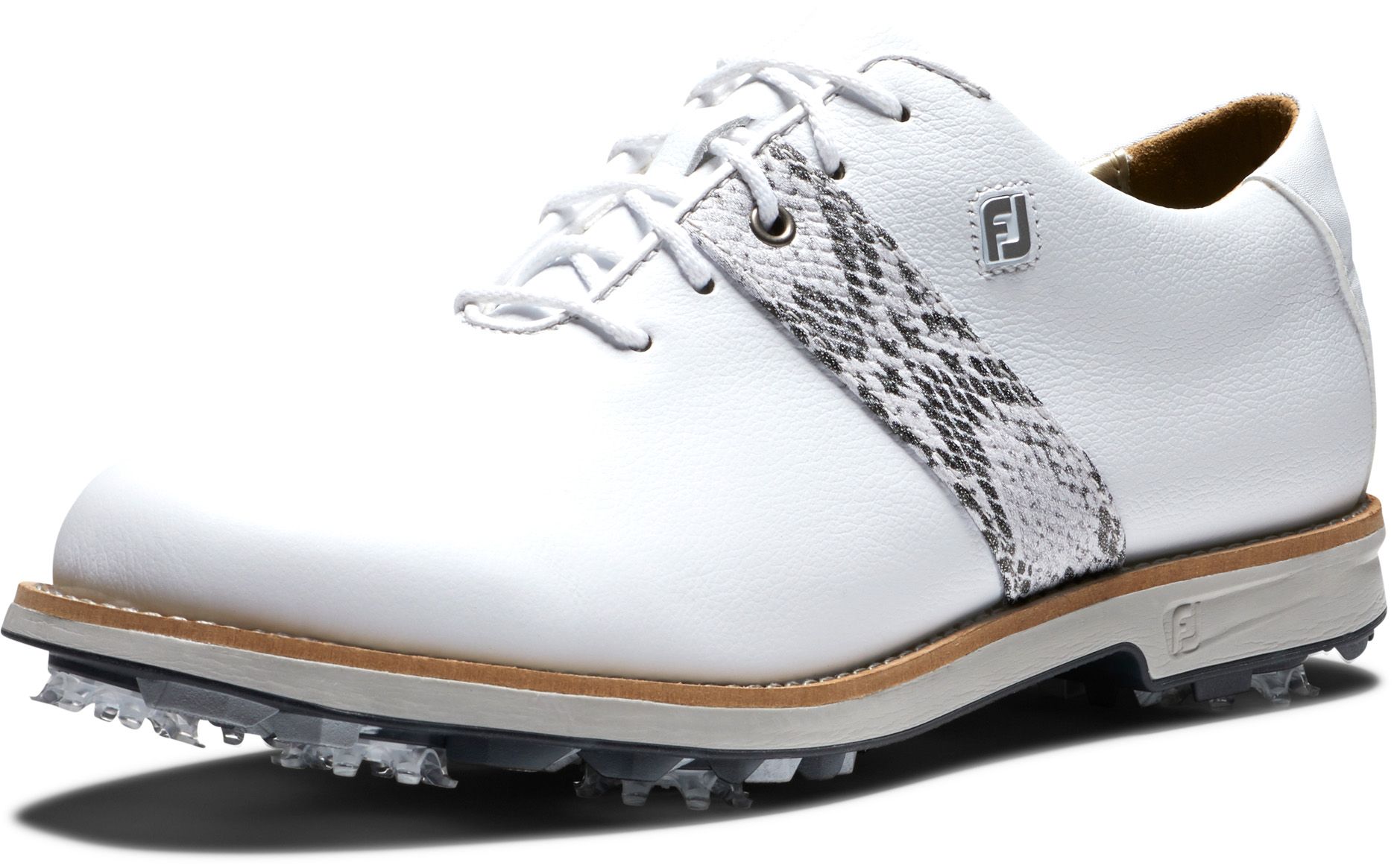 FootJoy Women's DryJoys Premiere Series 21 Golf Shoes For Women White/snake 8 FootJoy Women's DryJoys Premiere Series 21 Golf Shoes For Women White/snake - Image 6