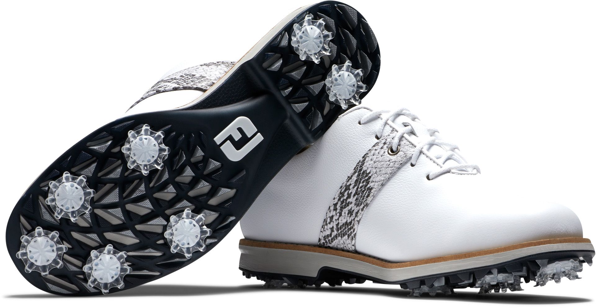 FootJoy Women's DryJoys Premiere Series 21 Golf Shoes For Women White/snake 9 FootJoy Women's DryJoys Premiere Series 21 Golf Shoes For Women White/snake - Image 7