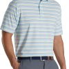 FootJoy Men's Regency Stripe Lisle Self Collar Golf Polo For Men Sky/mint -FootJoy Golf Store unnamed file 396