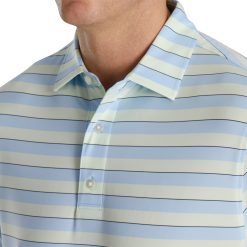 FootJoy Men's Regency Stripe Lisle Self Collar Golf Polo For Men Sky/mint 8 FootJoy Men's Regency Stripe Lisle Self Collar Golf Polo For Men Sky/mint -FootJoy Golf Store unnamed file 398