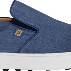 FootJoy Men's Club Casuals Spikeless Slip-On Golf Shoes For Men White