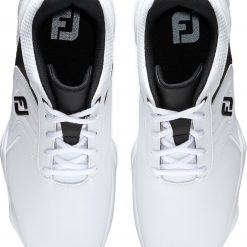 FootJoy Men's EComfort Cleated Plain Toe Hybrid Golf Shoes For Men White/black -FootJoy Golf Store unnamed file 422