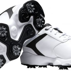 FootJoy Men's EComfort Cleated Plain Toe Hybrid Golf Shoes For Men White/black -FootJoy Golf Store unnamed file 424