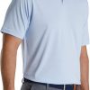 FootJoy Men's Broken Pinstripe Lisle Knit Collar Golf Polo For Men Sky/white 2 FootJoy Men's Broken Pinstripe Lisle Knit Collar Golf Polo For Men Sky/white -FootJoy Golf Store unnamed file 437