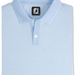 FootJoy Men's Broken Pinstripe Lisle Knit Collar Golf Polo For Men Sky/white 9 FootJoy Men's Broken Pinstripe Lisle Knit Collar Golf Polo For Men Sky/white -FootJoy Golf Store unnamed file 440