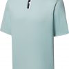 FootJoy Men's Solid Stretch Pique With Stripe Placket Knit Golf Polo For Men Sage -FootJoy Golf Store unnamed file 458