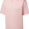FootJoy Men's School Of Fish Print Lisle Self Collar Golf Polo For Men Pink -FootJoy Golf Store unnamed file 475