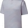 FootJoy Men's Mini Regimental Stripe Lisle Self Collar Golf Polo For Men Pink/graphite 2 FootJoy Men's Mini Regimental Stripe Lisle Self Collar Golf Polo For Men Pink/graphite -FootJoy Golf Store unnamed file 478