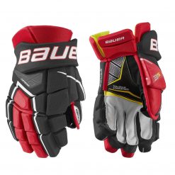 Bauer Senior Supreme 3S Hockey Glove For Unisex Black/red