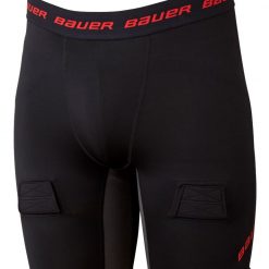 Bauer Youth Essential Jock Shorts For Girls' Black