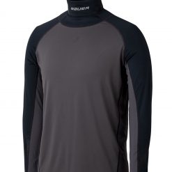 Bauer Men's Neck Protect Long Sleeve Hockey Shirt For Women Grey/black